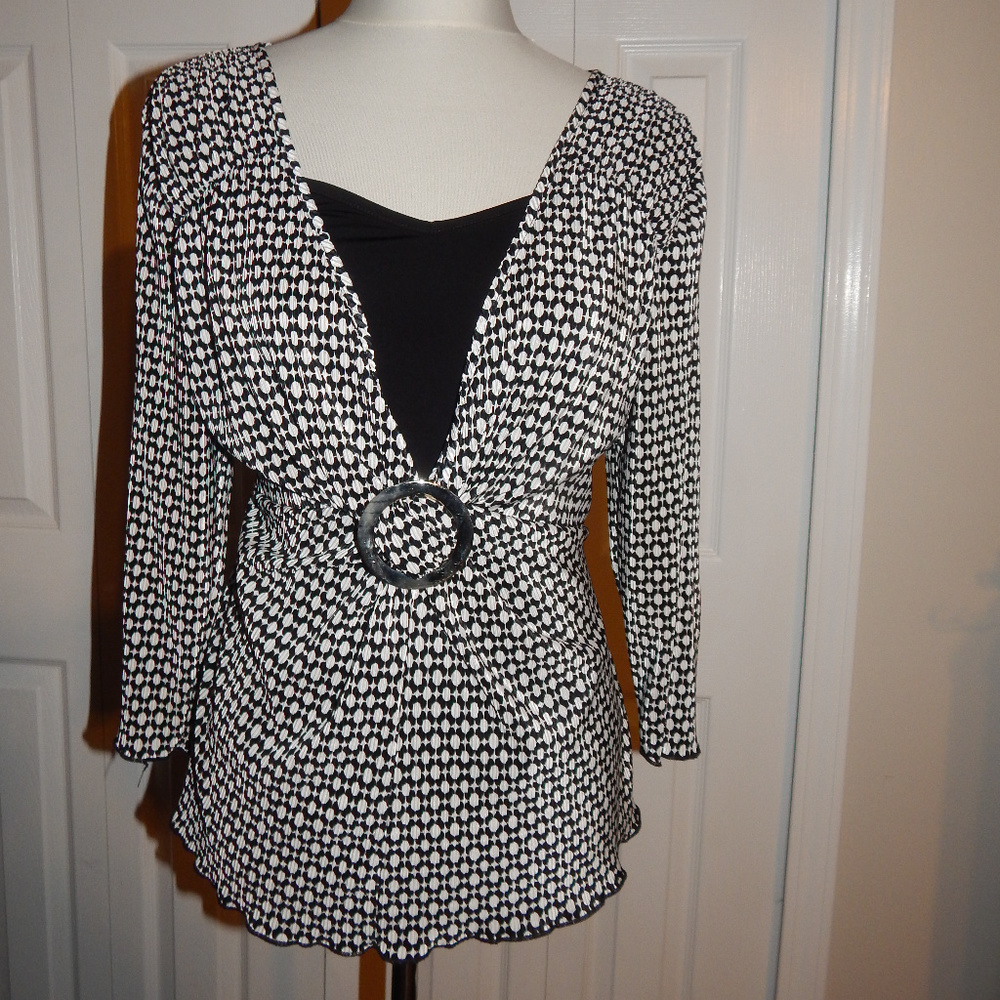 Covington womens pleated top